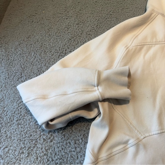 Lululemon Scuba Oversized Half-Zip Hoodie White Opal M/L - Picture 6 of 11